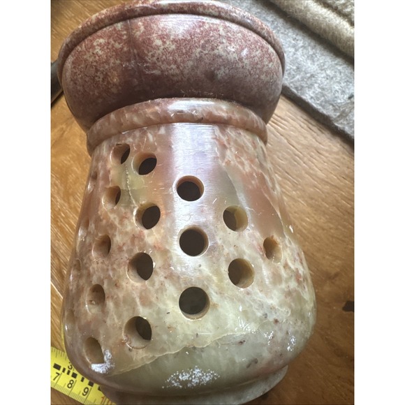 Carved Soapstone Tea Light Candle Wax Tart Melter - Picture 11 of 12